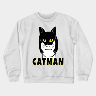 CatMan New Super Hero in Town Crewneck Sweatshirt